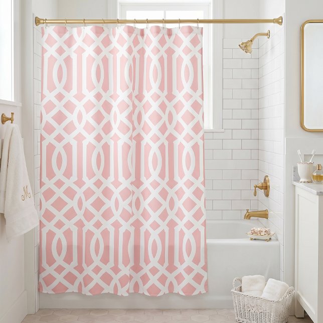 Pink and White Trellis | Editable Colours (Creator Uploaded)