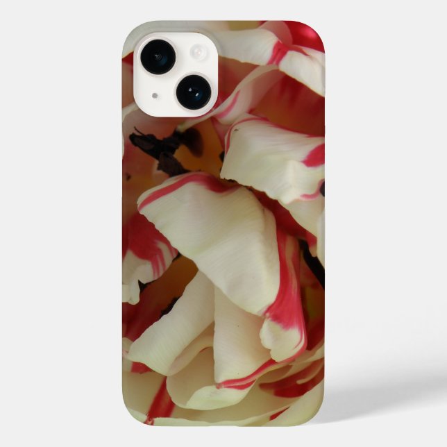 Pink and White Tulip Case-Mate iPhone Case (Back)