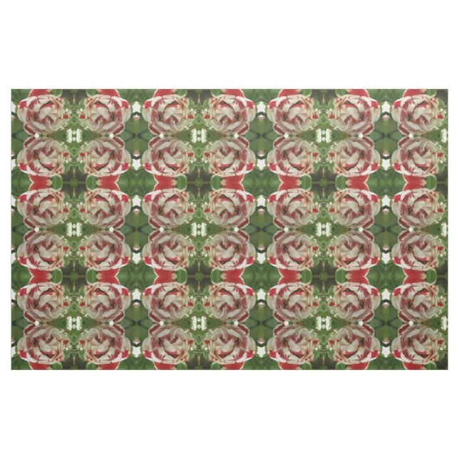 Pink and White Tulip Floral Patterned Craft Fabric (Fat Quarter)