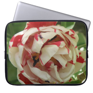 Pink and White Tulip Laptop Bag