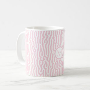 Pink and White Turing Pattern Coffee Mug