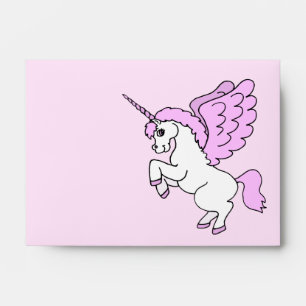 Pink and White Unicorn Graphic Envelopes