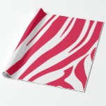 Pink and white Zebra pattern Wrapping Paper<br><div class="desc">Make your gifts stand out with this modern wrapping paper,  with a fun zebra print pattern.</div>