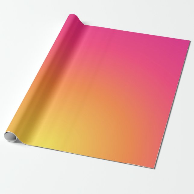 Pink and yellow colours of sunset Wrapping Paper (Unrolled)