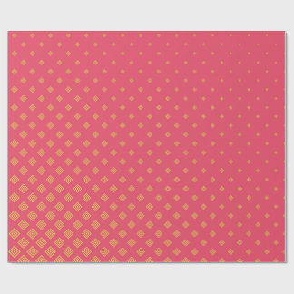 Pink and yellow geometric wrapping paper