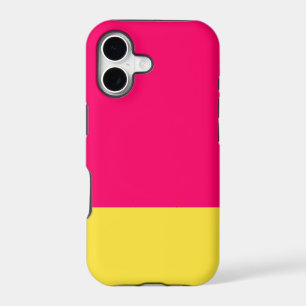 Pink and yellow iPhone case