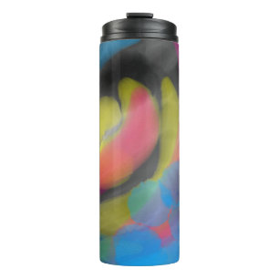 Pink and Yellow Pastel Thermal Tumbler