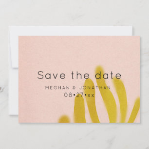 Pink and yellow Photo Save The Date