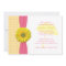 Pink and Yellow Polka Dots Baby Shower Invitation