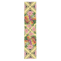Pink and Yellow Rose Trellis Nature Design