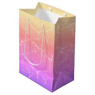 Pink and yellow Water Reflection Medium Gift Bag