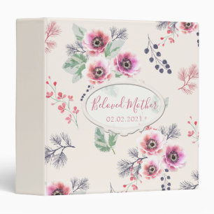 Pink anemones, delicate bouquet binder