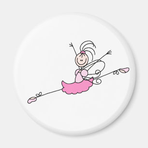 Pink Angel Ballerina Magnet