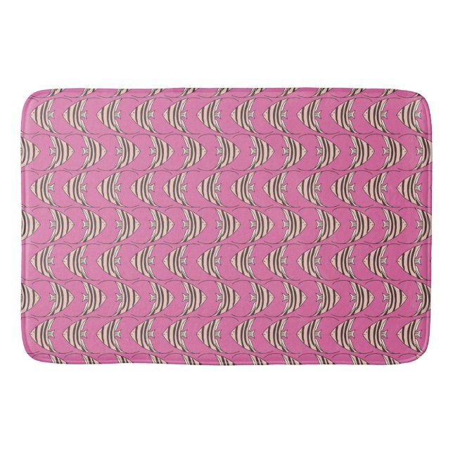 Pink Angel Fish Bath Mat (Front)