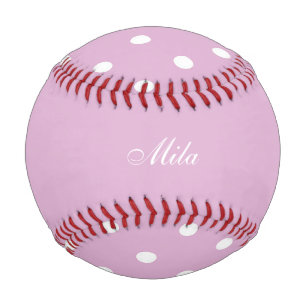 Pink Angora Custom Baseball