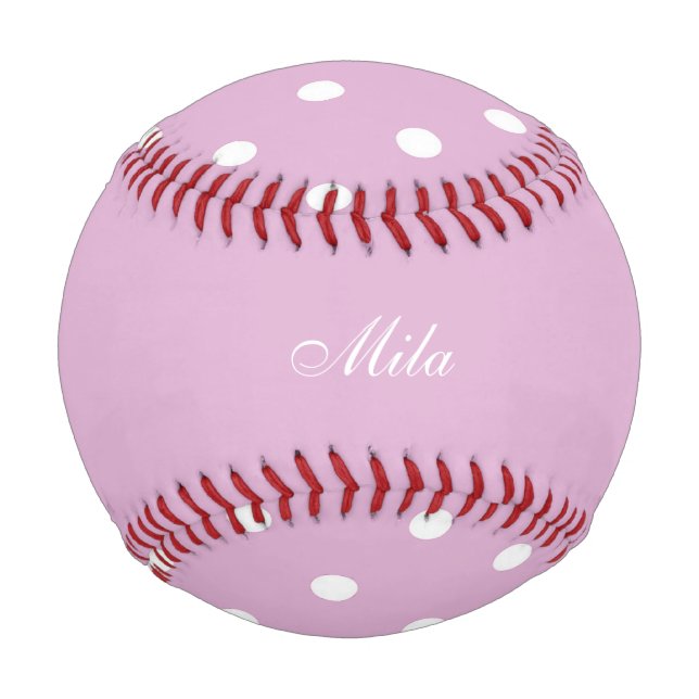 Pink Angora Custom Baseball (Front)