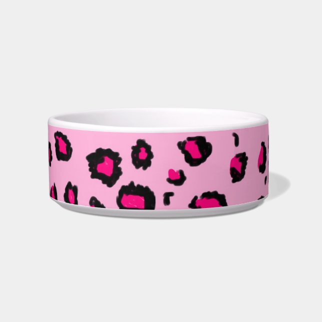 Pink Animal Print Bowl (Front)