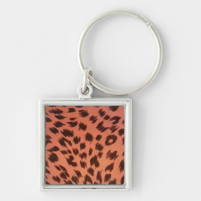 PINK ANIMAL PRINT  KEYCHAIN (Front)