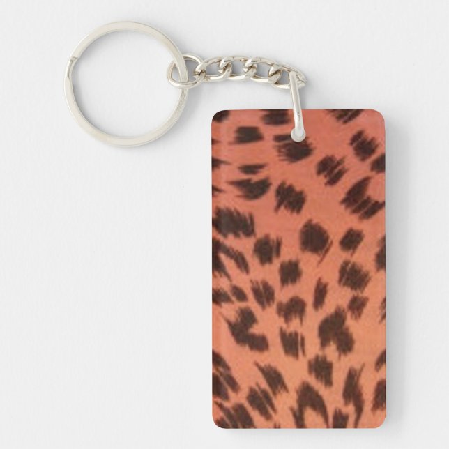 PINK ANIMAL PRINT  KEYCHAIN (Front)