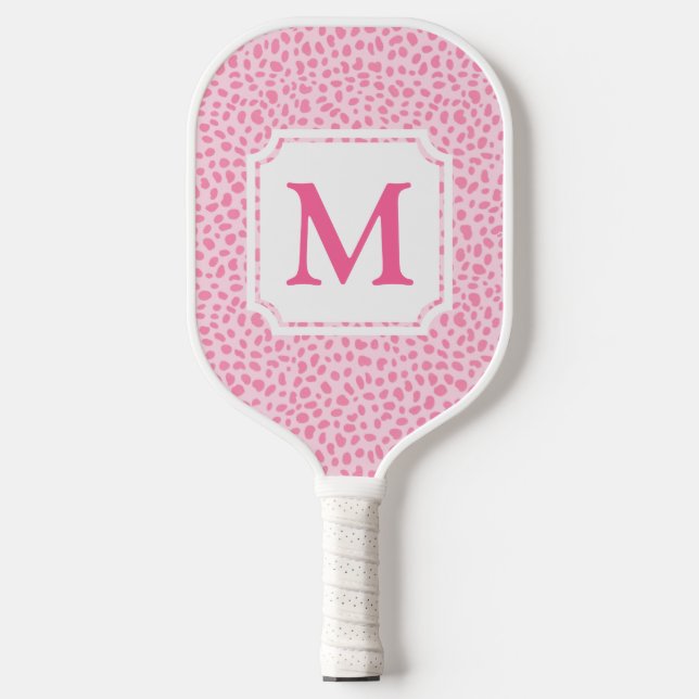Pink Animal Print | Leopard Pickleball Paddle (Front)