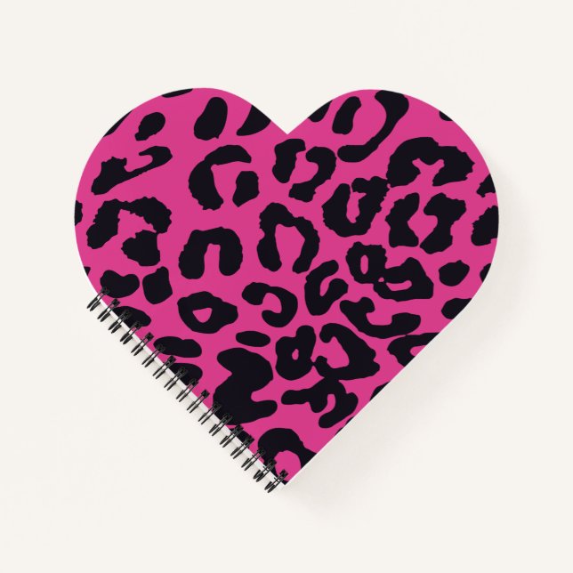 Pink Animal Print  Notebook (Front)