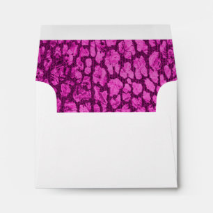 Pink Animal Print RSVP Envelope