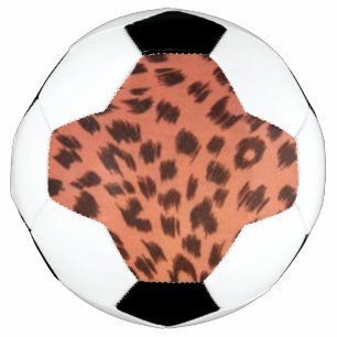 PINK ANIMAL PRINT SOCCER BALL