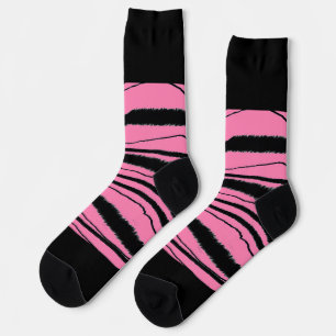 Pink Animal Print Socks