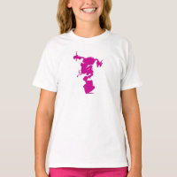 Pink Animal Silhouette Drumming Disney
