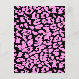 Pink Animal Spots Postcard