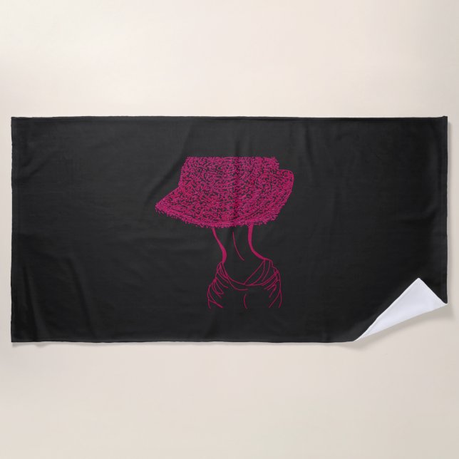 Pink Appeal  Beach Towel (Front)