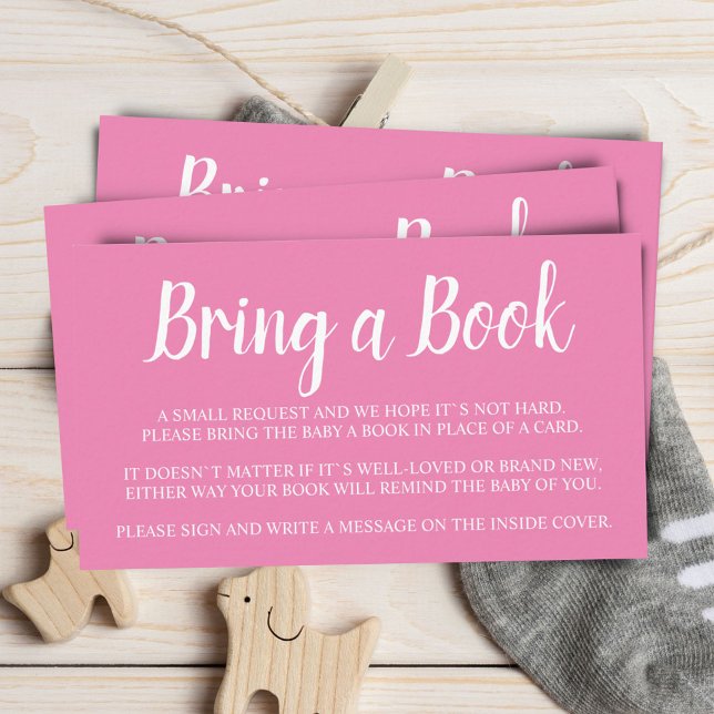 Pink Apportez une carte de boîtier de Baby shower  (Créateur téléchargé)