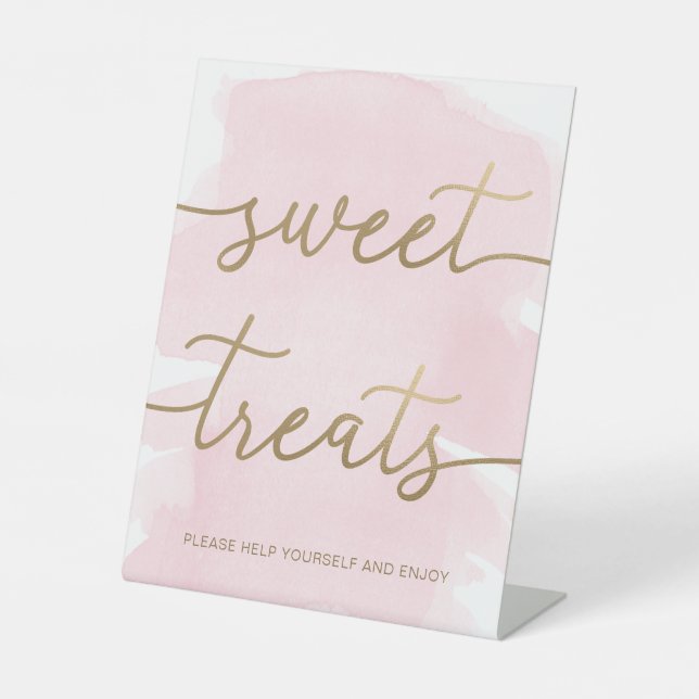 Pink Aquarelle Or Sweet Traitements SIGNE (Recto)