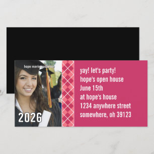 Pink Argyle Senior Pictures Photo Graduation 