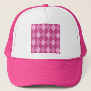 Pink Argyll Trucker Hat