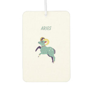 Pink Aries, zodiac, star sign print Air Freshener
