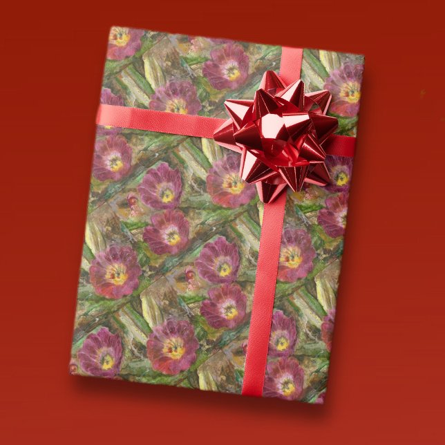 Pink Arizona Desert Flowers Wrapping Paper (Creator Uploaded)