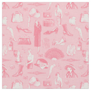 pink art deco 1920s flapper glamour feminine fabric