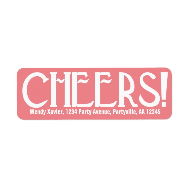 Pink Art Deco Cheers (Front)