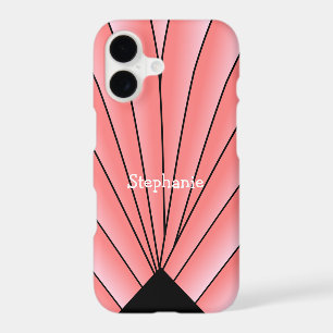 Pink Art Deco Fan Design