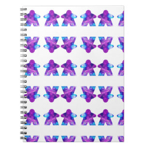 Pink Astral Sky Meeple Notebook