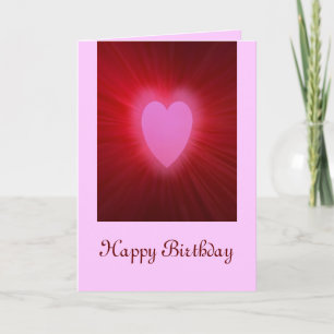 Pink Aura, Happy Birthday Holiday Card
