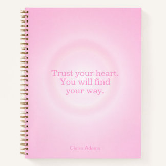 Pink Aura Message Notebook