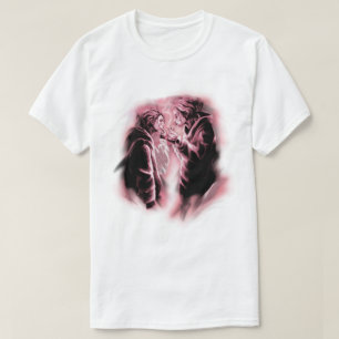 Pink Aura Smoke Aesthetic Anime Boys T-Shirt
