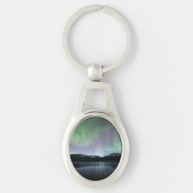 Pink Aurora Keychain (Front)
