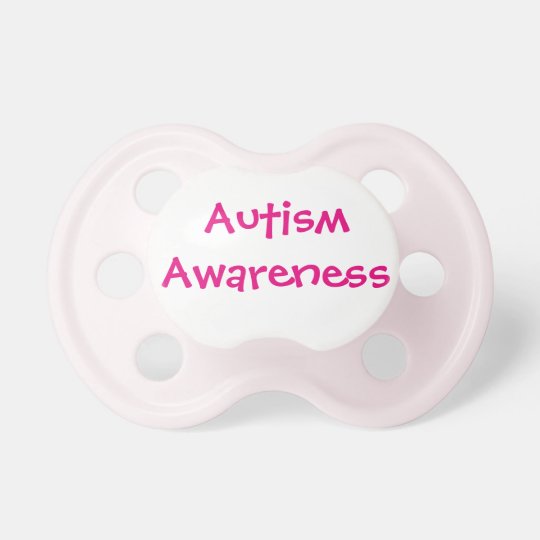 Pink Autism Awareness Pacifier 6+mths