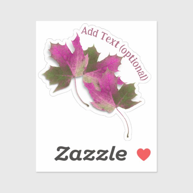 Pink Autumn Leaves (Sheet)