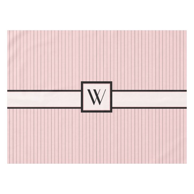Pink avec nappe à rayures noires (Devant (Horizontal))