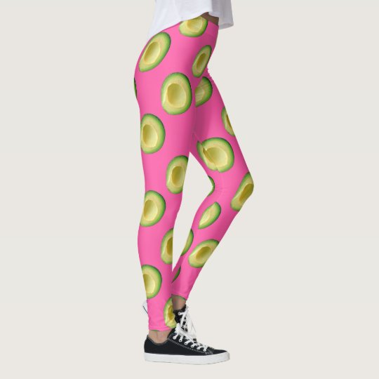 Pink Avocado Frenzy Leggings