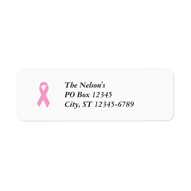 Pink Awareness Ribbon (Front)